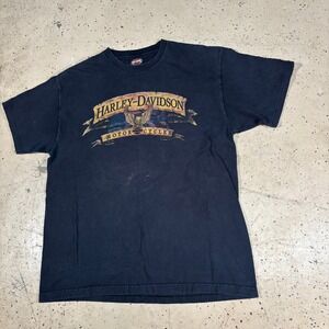 Y2K Grunge Harley-Davidson Motorcycle Green Bay Wisconsin Biker T-Shirt Size L